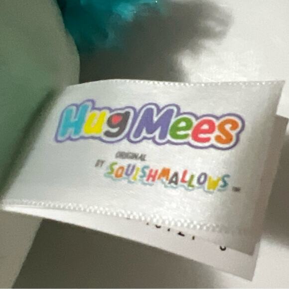 Hugmees Squishmallows Fuyuki fluff‎ Green and Cream Plush squirrel Toy - Picture 5 of 8